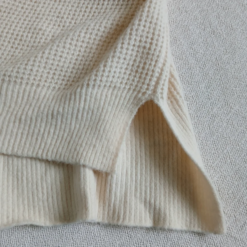 free people ♡ knit oversized tunic neutral